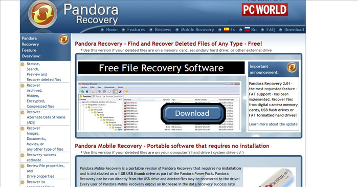 שחזור קבצים שנמחקו: מדריך לשימוש ב-Pandora Recovery