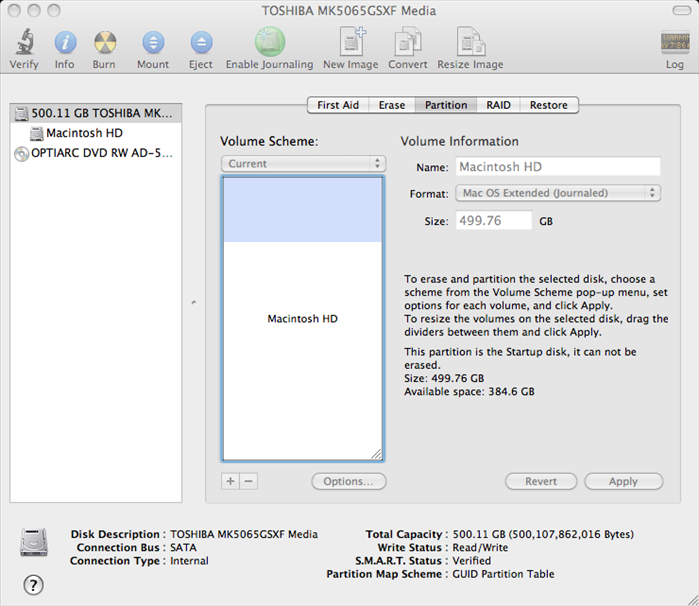 חלוקת כונן קשיח למחיצות ב-Mac OS X: מדריך שלב אחר שלב