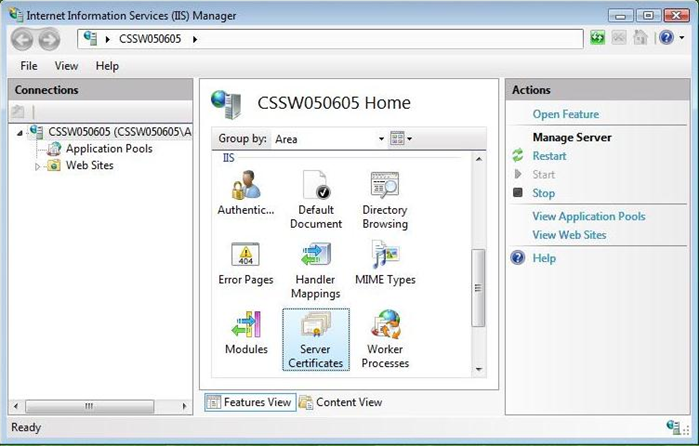 איך לייצר CSR עבור הנפקת תעודת SSL בשרת IIS 7