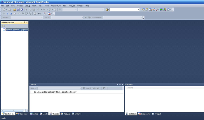 איך לחבר תהליך process לvisual studio