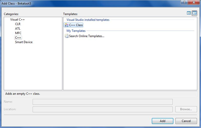 איך ליצור מחלקה ב-C++ באמצעות Visual Studio