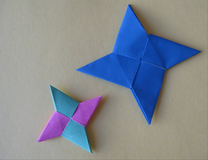 How to make a ninga star also know as a Shirkin, 4 pointed star or throwing star 