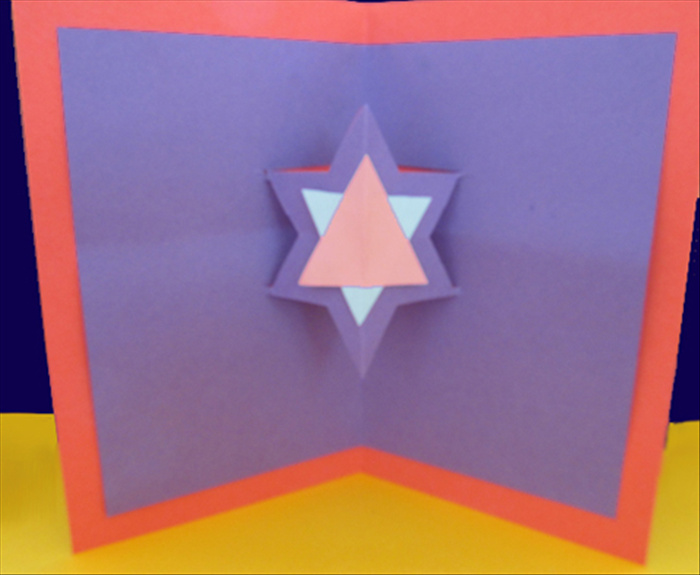 How to make a greeting card with a pop-up star