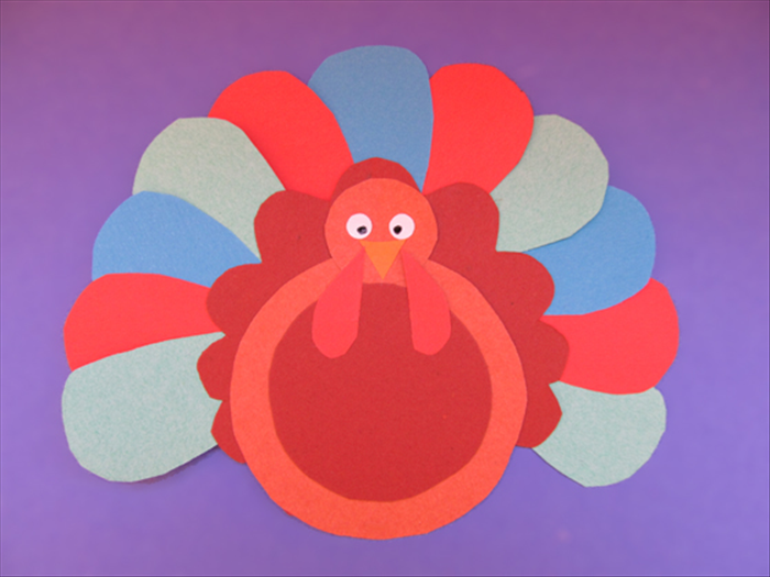 How to make a turkey from paper