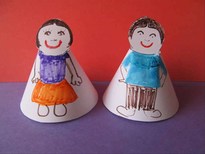 How to Make Cone Paper Dolls: Easy DIY Craft for Kids