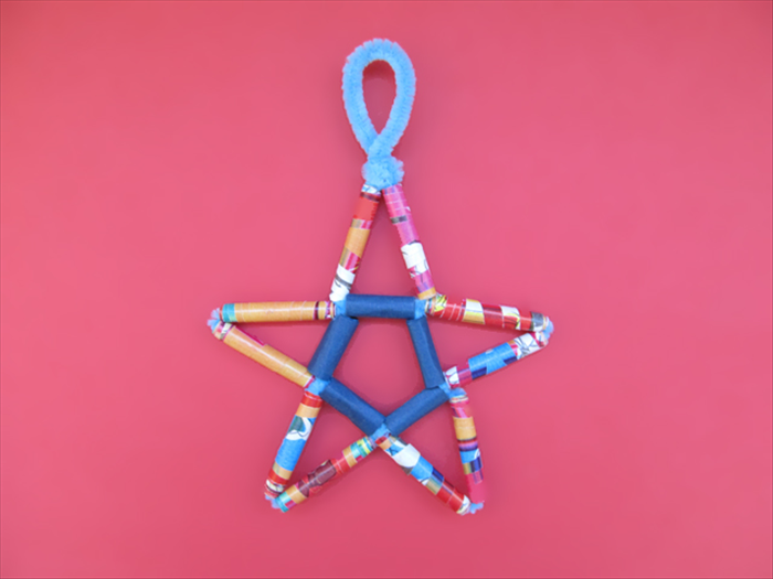 How to make a star from rolled paper beads