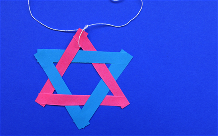 Woven Star of David from Paper Strips