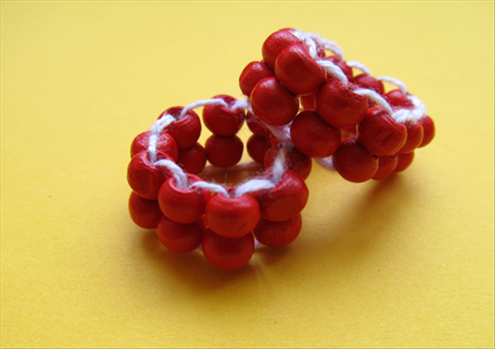 How to make a ring from beads using the ladder stitch