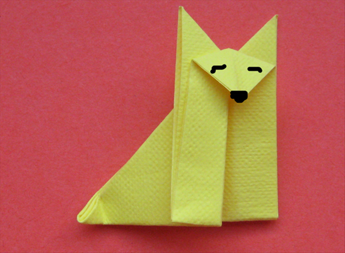 How to make an origami fox. Origami for children
