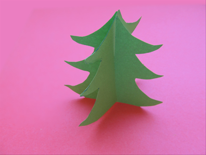 How to make a paper Christmas tree in 3D