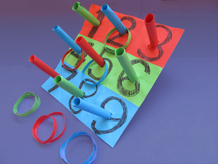How to make a desktop ring toss