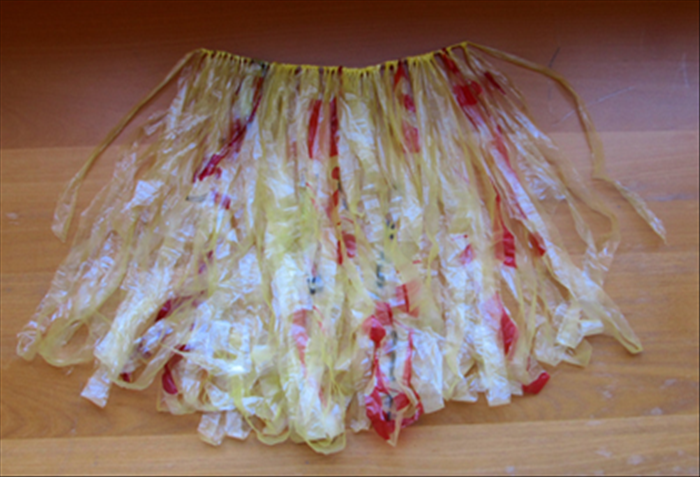 DIY Hula Skirt from Plastic Bags: Easy Kids' Costume Tutorial