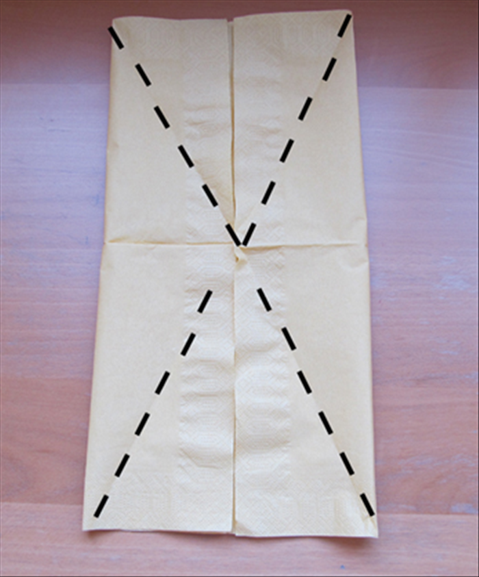 How to Make a Candle Fan Napkin Fold