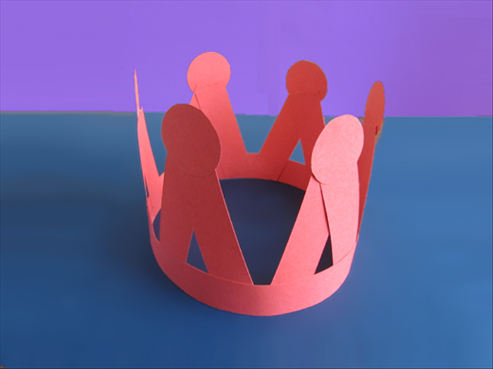 How to make a crown from paper strips