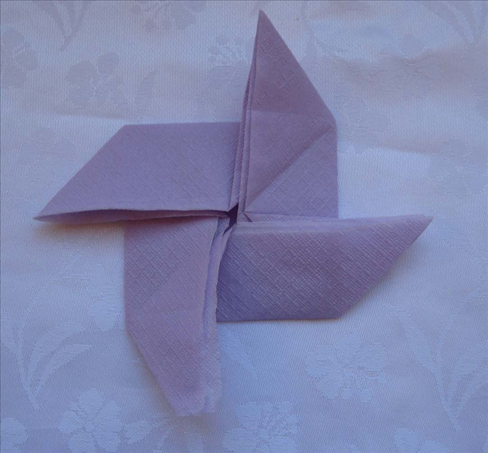 How to Fold a Pinwheel Napkin