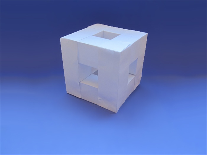 How to make a paper cube frame