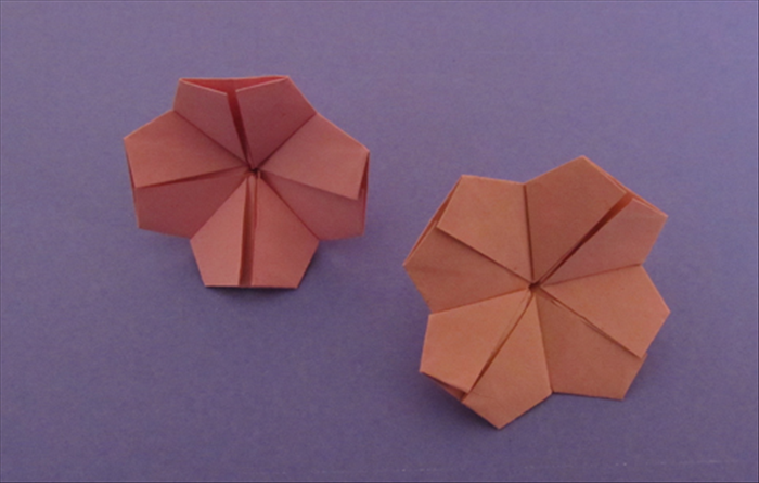 How to fold a cherry blossom or Sakura flower