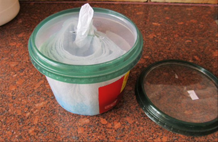 How to make paper wipes