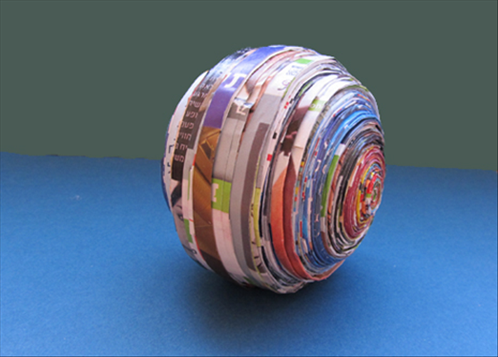 fix pic - How to make a decorative ball from junk mail