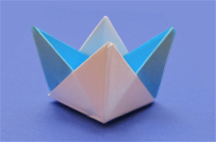  How to make an origami box from 2 pieces of paper