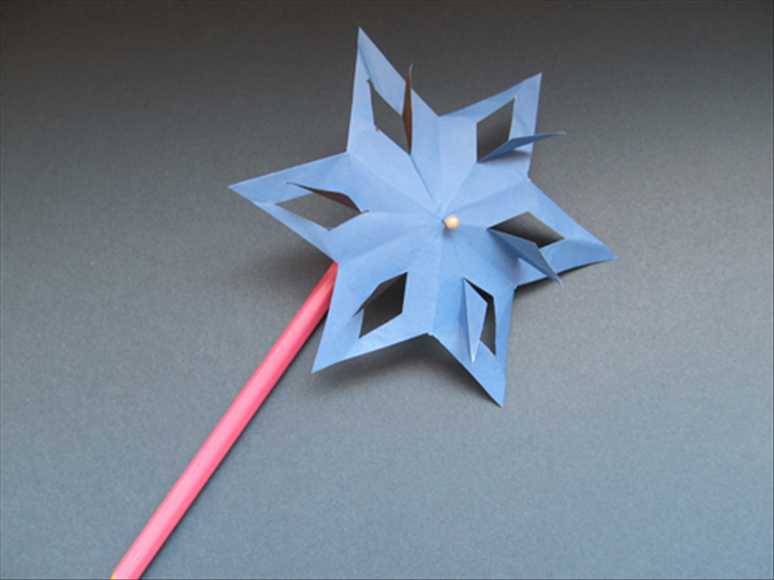 How to make a paper star pinwheel