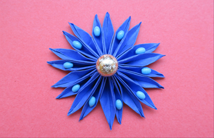  How to make an origami jewelry brooch 
