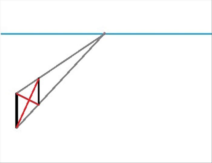 How to Divide Equal Distances in One-Point Perspective