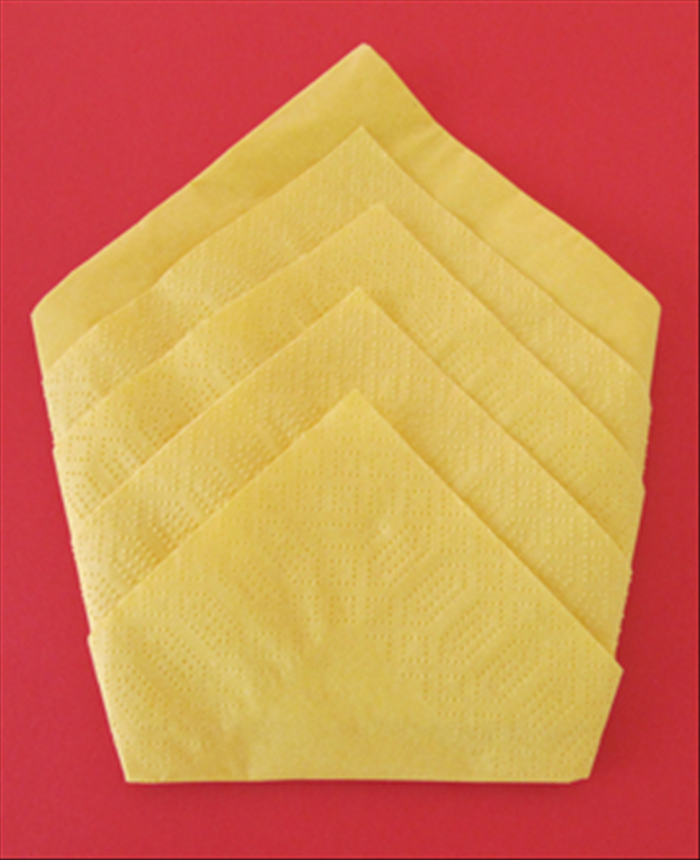 Napkin folds - How to fold a 5 layered napkin fold