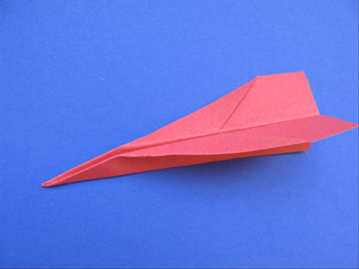 How to fold a simple paper airplane. 