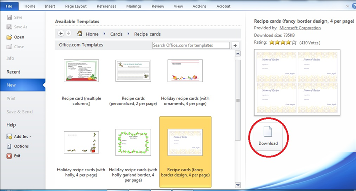 How to Print Recipes in MS Word: Free & Easy Template Guide