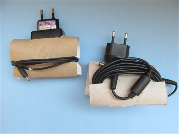 DIY: Neatly Organize Electrical Cords with Toilet Paper Rolls