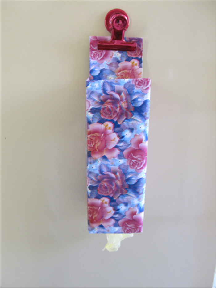 How to make a plastic bag dispenser from a milk carton