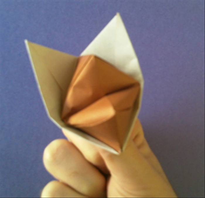 How to make an origami fox puppet