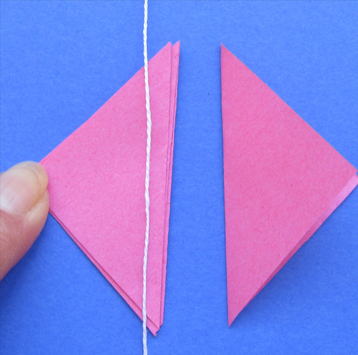 How to Make a 3D Paper Garland from Circles and Squares