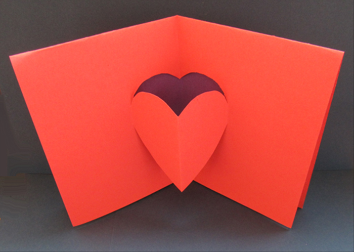 How to make a pop-up heart card for Valentine's day.