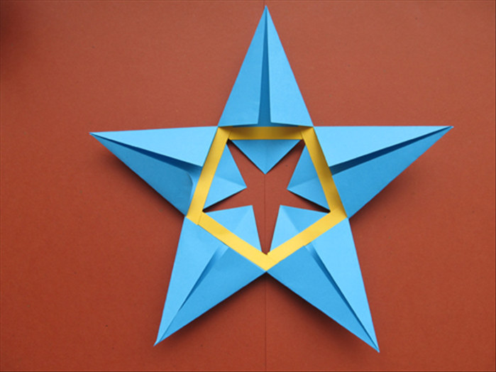 How to make a 5 pointed star from paper