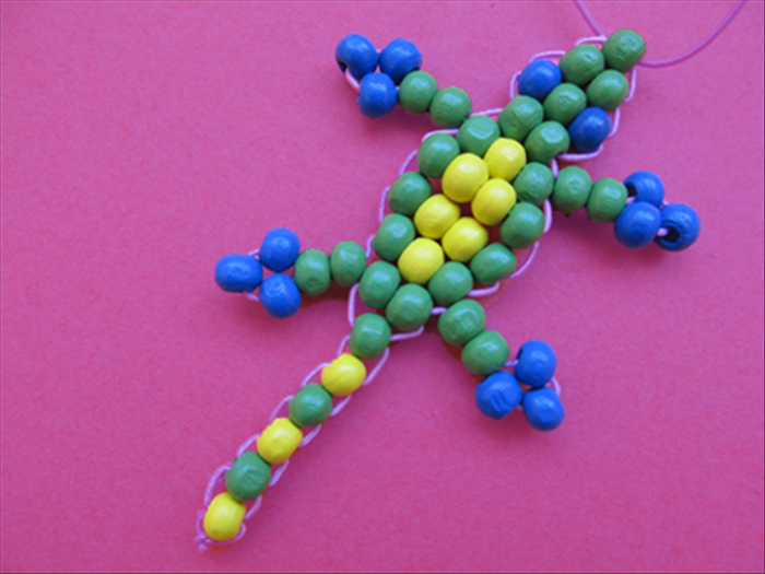 How to make a lizard from beads.