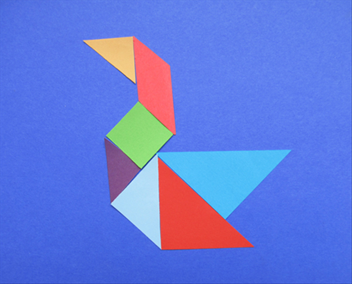 How to make a tangram. Chinese puzzle toy