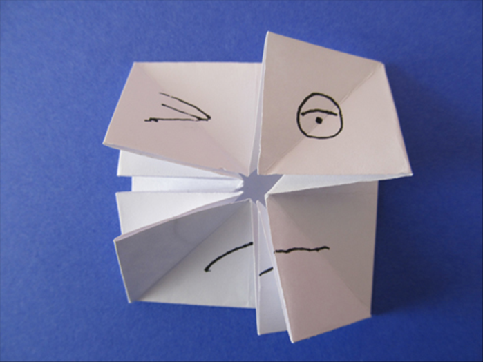 How to make an origami face changer toy
