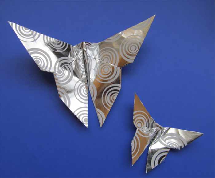 How to fold a traditional origami butterfly