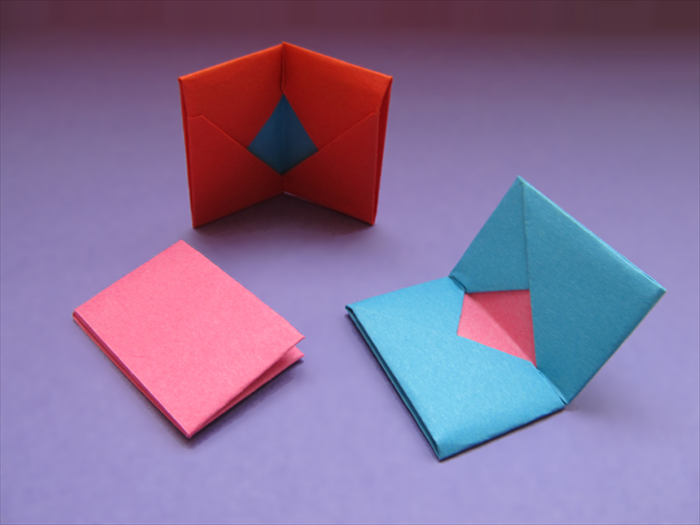How to make a paper wallet for business cards or credit cards.  Origami