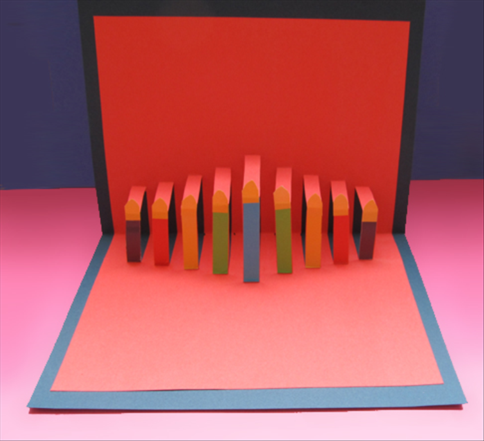 How to make a Hanukkah card with pop-up candles