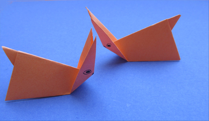 How to make a simple origami rabbit