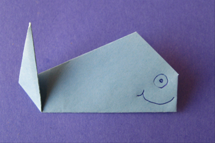 How to fold an origami whale. Origami for children