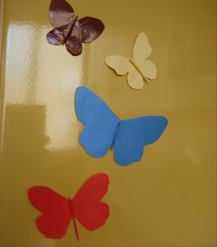 DIY Butterfly Magnets from Junk Mail
