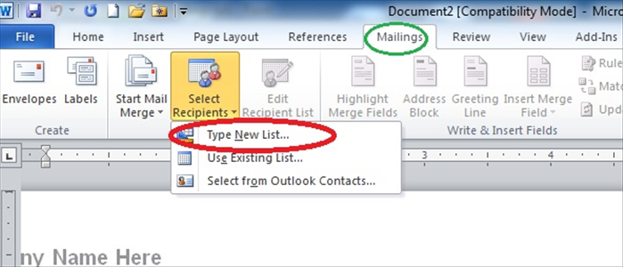 How to Print Envelopes in Word: Mail Merge Names and Addresses
