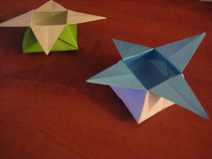 How to make an origami star box