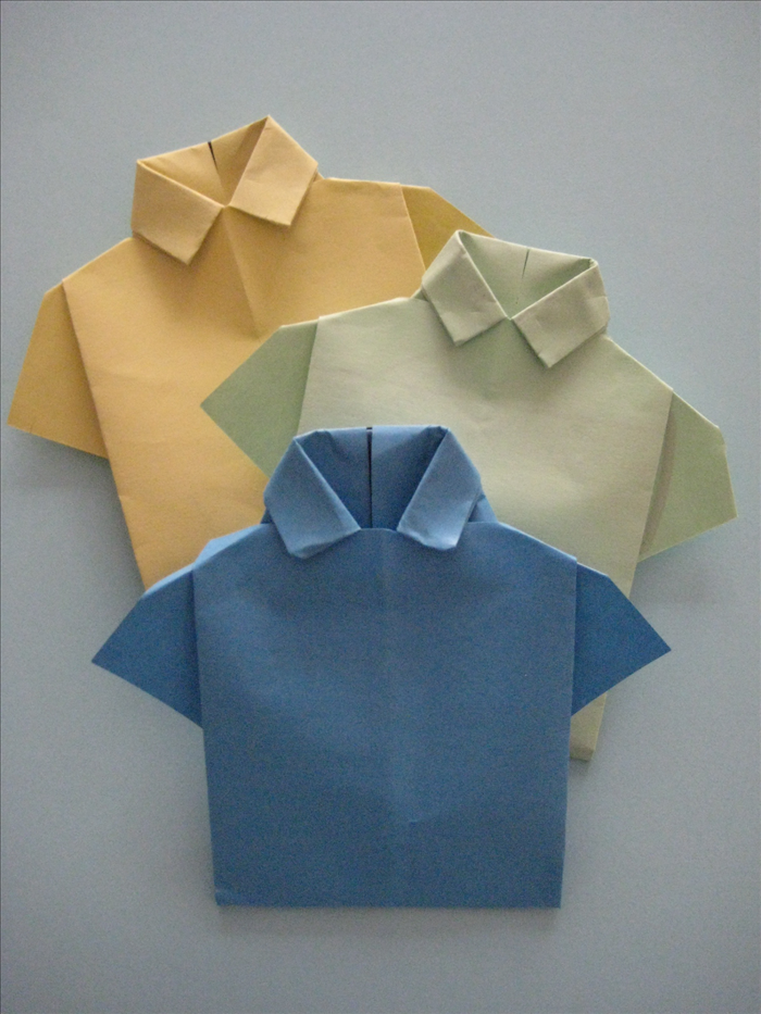 How to fold an origami shirt