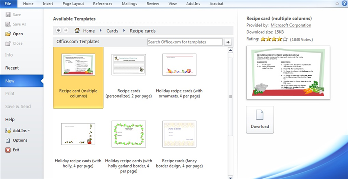How to Print Recipes in MS Word: Free & Easy Template Guide