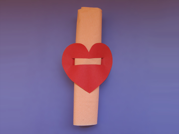 How to make a heart napkin ring